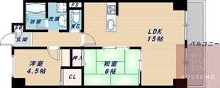 北大阪ハイツの物件間取画像